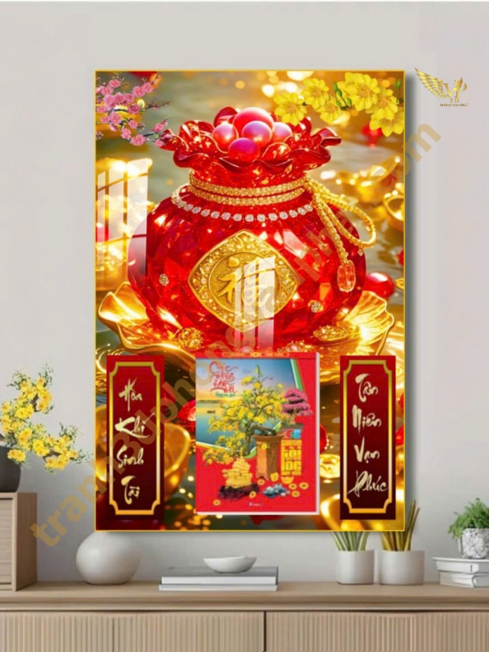 Lịch Gỗ Tráng Gương Đinh Mùi 2027