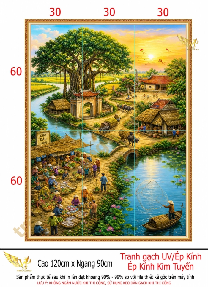 Tranh mùa lúa chín - PVP- 459TDQ