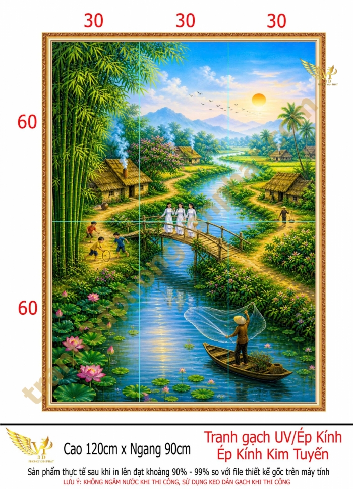 Tranh mùa lúa chín - PVP- 459TDQ