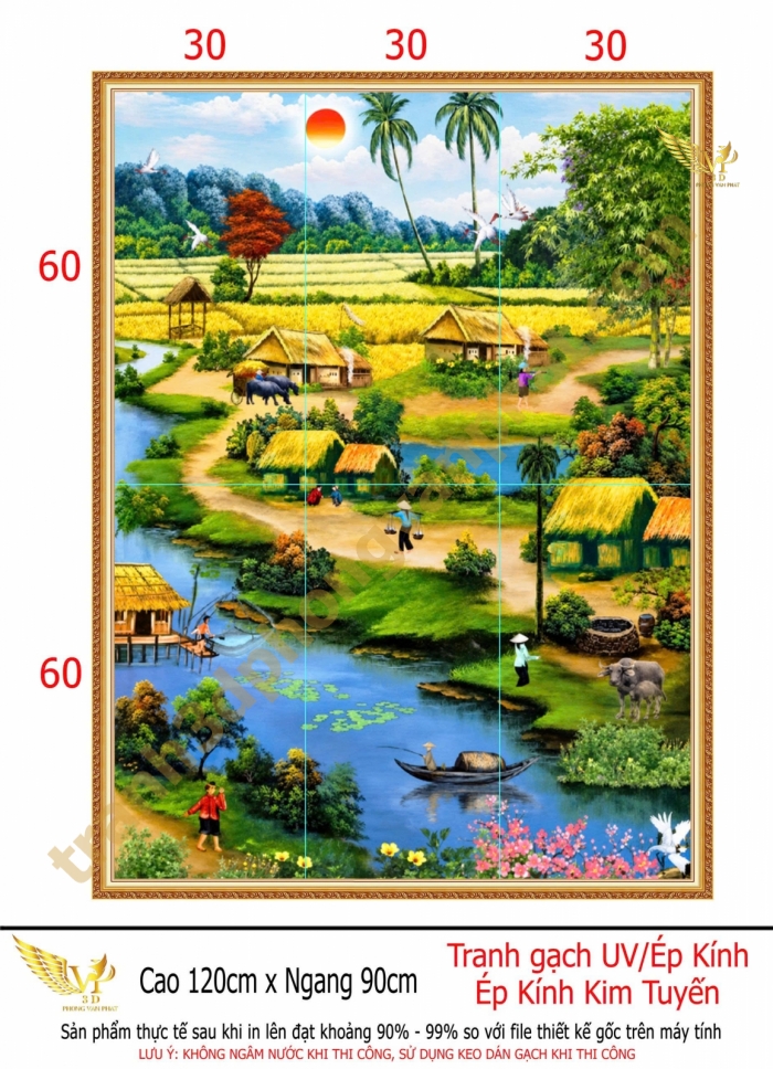 Tranh mùa lúa chín - PVP- 459TDQ