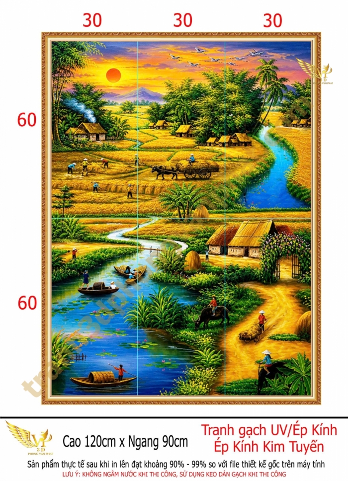 Tranh mùa lúa chín - PVP- 459TDQ