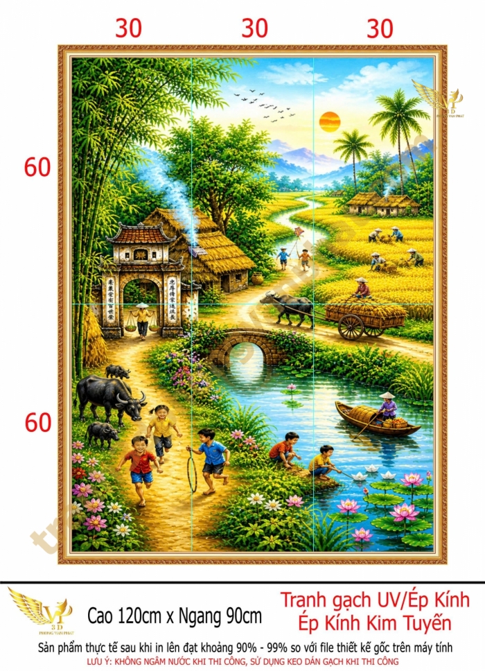 Tranh mùa lúa chín - PVP- 459TDQ
