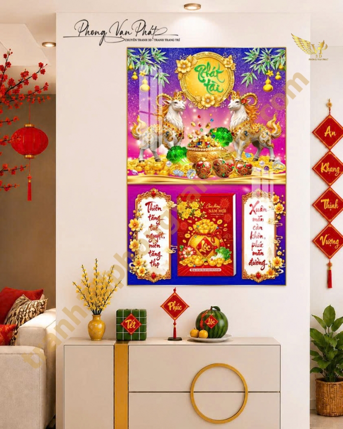 Lịch gổ tráng gương đinh mùi 2027 - Thiết kế lịch theo yêu cầu
