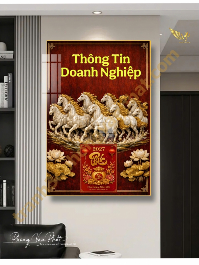 Lịch Gỗ Tráng Gương Tết 2027 – Quà Tặng Doanh Nghiệp Sang Trọng